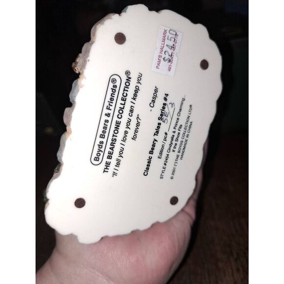 Vintage 2001 Boyds Bears The Bearstone Collection Classic Beary Tales Cindyrella - Picture 7 of 7